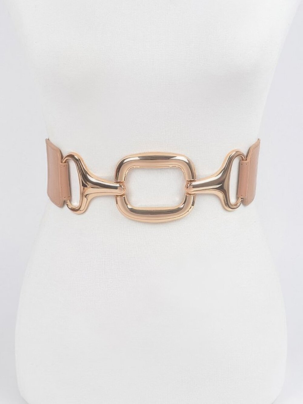 Multi Metal Buckle Stretch Plus Size Belt